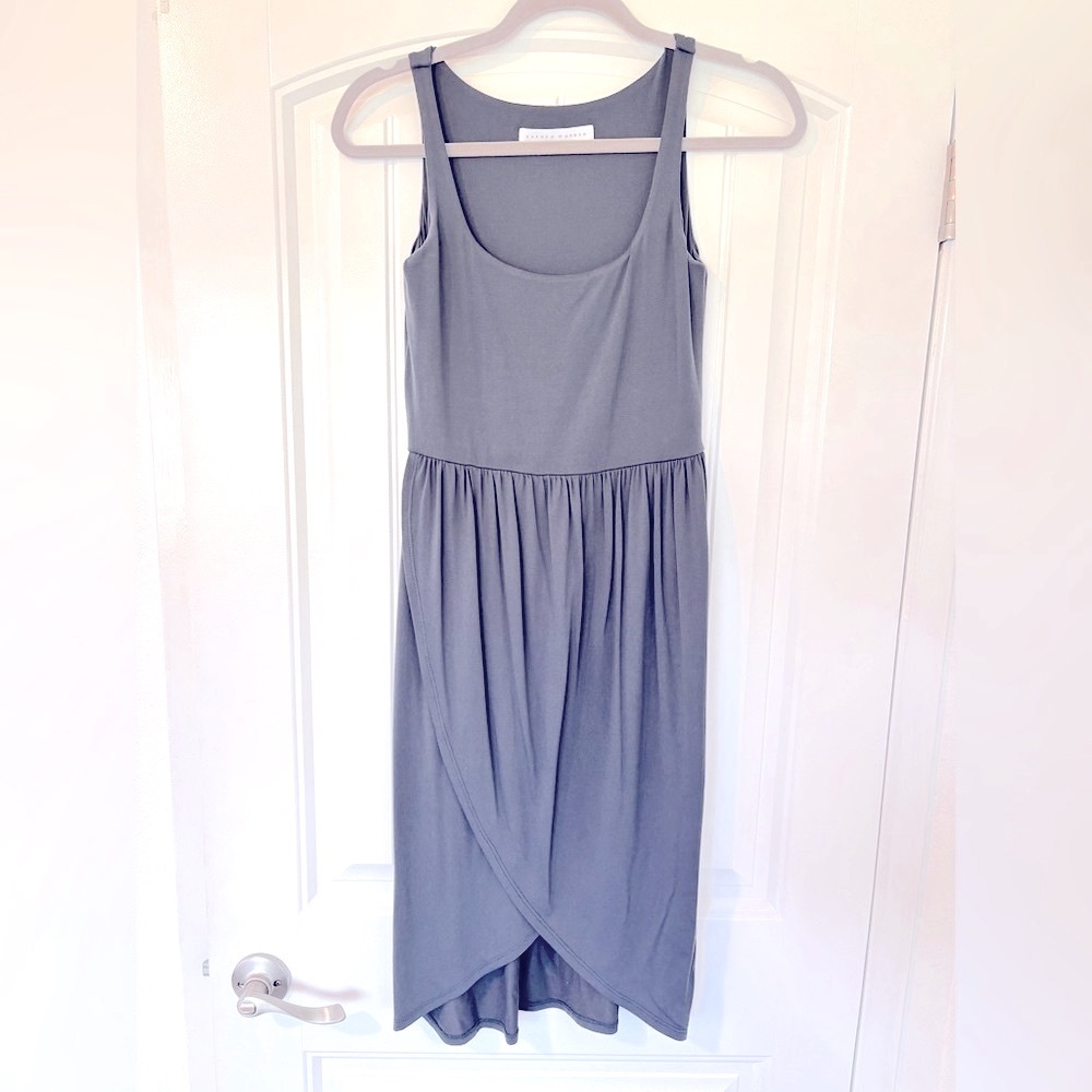 NWT Susana Monaco Gray Sleeveless Sundress Size Small